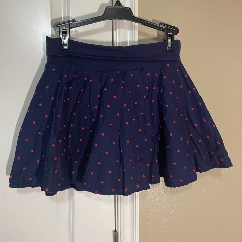 Gymboree navy blue with hearts  skirt